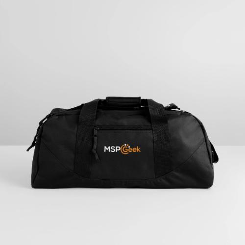 MSPGeekWhiteLogo - Recycled Duffel Bag