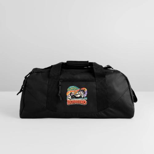 Sassy Cat Pride Pizza Retro Comic - Recycled Duffel Bag