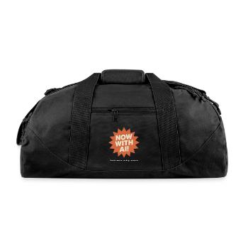 Now With AI Starburst Tee - Recycled Duffel Bag - black - Front