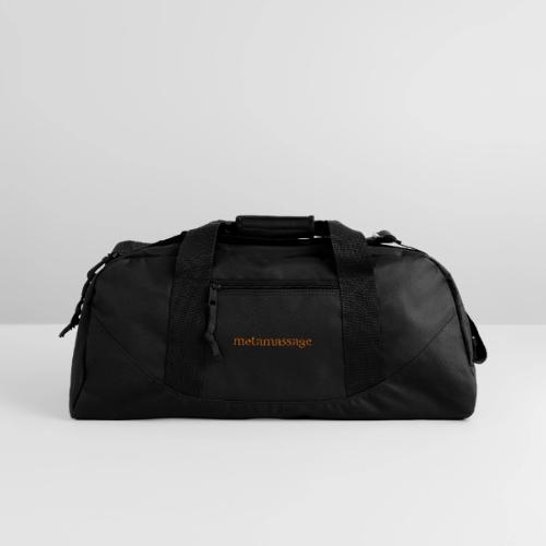metamassage text logo - Recycled Duffel Bag