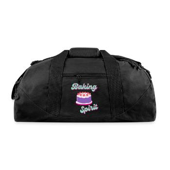 Baking Spirit - Recycled Duffel Bag - black - Front