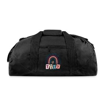 A Good Day - Recycled Duffel Bag - black - Front