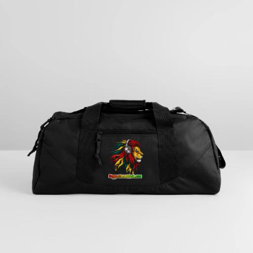 Reggae Music Radio Lion Head Soundwaves design - Recycled Duffel Bag