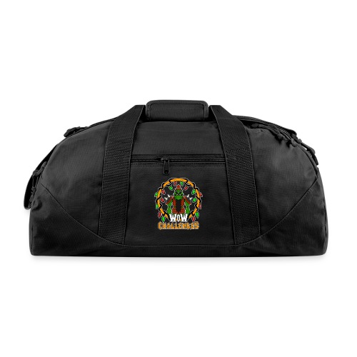 WoW Challenges Holiday Orc WHITE - Recycled Duffel Bag