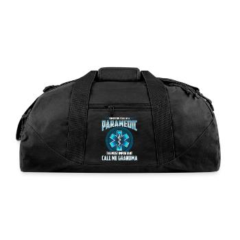 Paramedic GRANDMA - Recycled Duffel Bag - black - Front