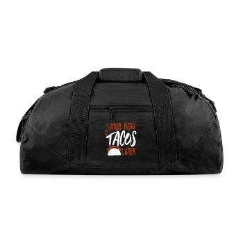 Mud Run Shirts | Mud Run Team Shirts - Recycled Duffel Bag - black - Front