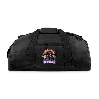 Natural Born RC car Driver Racer Remote Controlled - Recycled Duffel Bag - black - Front