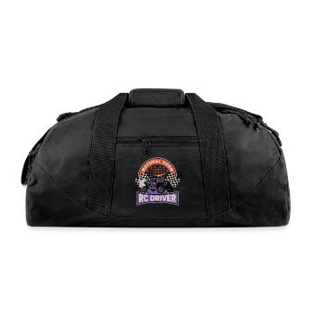 Natural Born RC car Driver Racer Remote Controlled - Recycled Duffel Bag - black - Front