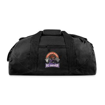 Natural Born RC car Driver Racer Remote Controlled - Recycled Duffel Bag - black - Front