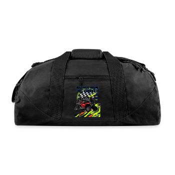Natural Born RC car Driver Racer Remote Controlled - Recycled Duffel Bag - black - Front