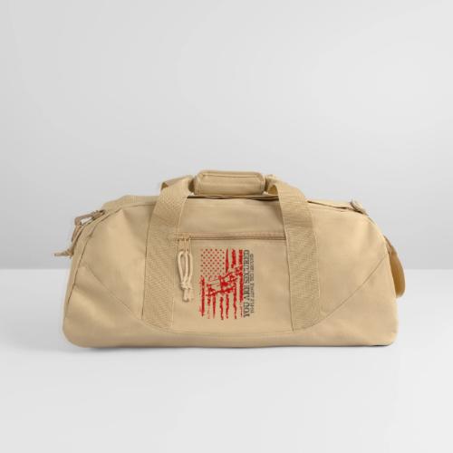You are Secured To Fly Above The Ground - Recycled Duffel Bag
