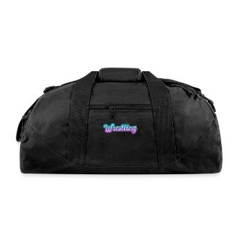 wrestling - Recycled Duffel Bag - black - Front