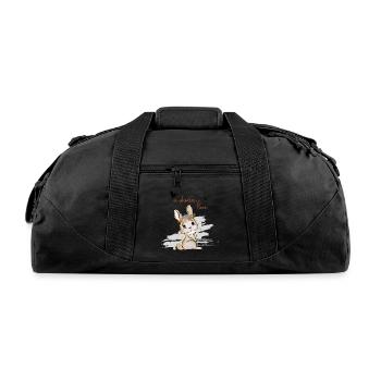 Leaf Autumn Tree Orange Fall Leaves Season - Recycled Duffel Bag - black - Front
