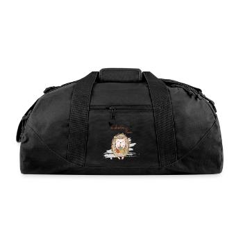 Leaf Autumn Tree Orange Fall Leaves Season - Recycled Duffel Bag - black - Front
