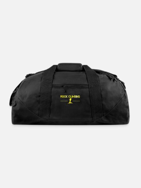 rock climbing - Recycled Duffel Bag - black