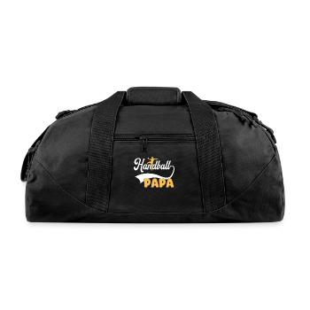 handball papa - Recycled Duffel Bag - black - Front