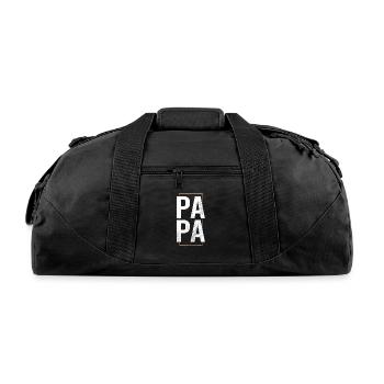 papa - Recycled Duffel Bag - black - Front