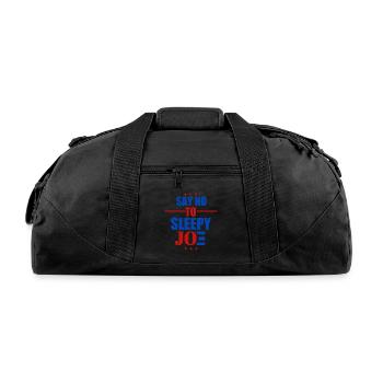 Say No To Sleepy Joe - Recycled Duffel Bag - black - Front
