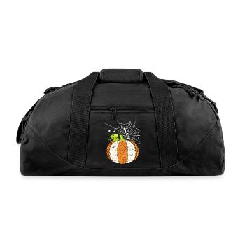 Music Pumpkin Music Notes Halloween For Music - Recycled Duffel Bag - black - Front