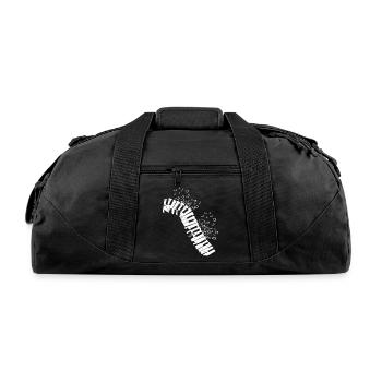 Music Notes Classical Music Instrument Piano - Recycled Duffel Bag - black - Front
