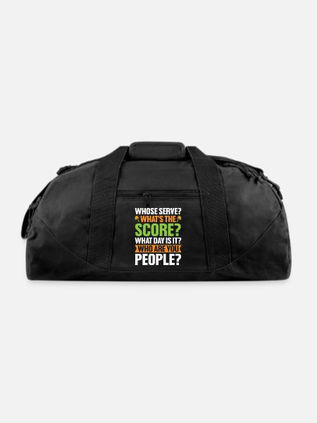 The Score Pickleball Lover - Recycled Duffel Bag - black