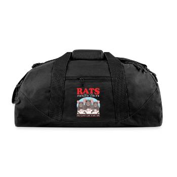 Rat Owners Rats Are Like - Recycled Duffel Bag - black - Front