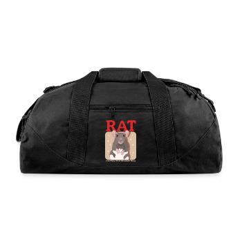 Rat Pet Of The Coolest Rats - Recycled Duffel Bag - black - Front