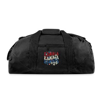 Kamala Kamala Kamala 2024 Retro Groovy - Recycled Duffel Bag - black - Front