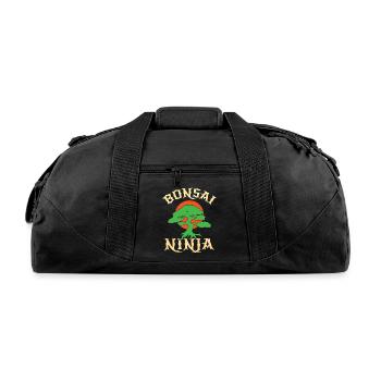 Bonsai Tree - Recycled Duffel Bag - black - Front