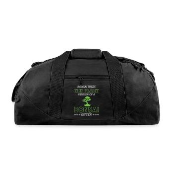 Bonsai Tree - Recycled Duffel Bag - black - Front