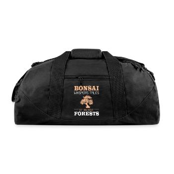Bonsai Tree - Recycled Duffel Bag - black - Front