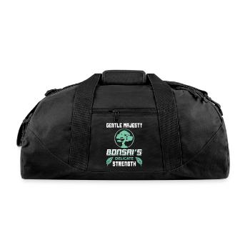 Bonsai Tree - Recycled Duffel Bag - black - Front