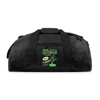 Bonsai Tree - Recycled Duffel Bag - black - Front