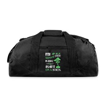 Bonsai Tree - Recycled Duffel Bag - black - Front