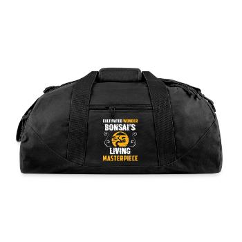 Bonsai Tree - Recycled Duffel Bag - black - Front