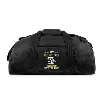 Bonsai Tree - Recycled Duffel Bag - black - Front