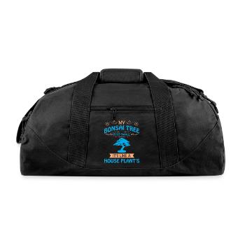 Bonsai Tree - Recycled Duffel Bag - black - Front