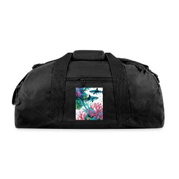 Abyssal Predators Coral Realm Guardians - Recycled Duffel Bag - black - Front