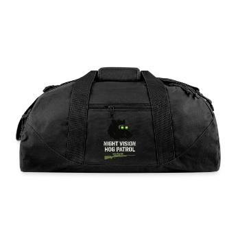 Hog Hunting Feral Pig Boar Control Wild Hog Patrol - Recycled Duffel Bag - black - Front