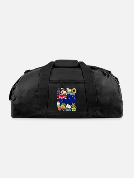 New Zealand Pride - Recycled Duffel Bag - black