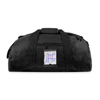 Old School Multiplayer Grid - Recycled Duffel Bag - black - Front