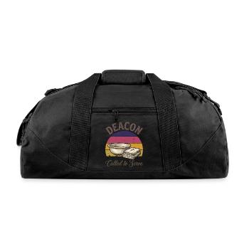 Church Religious Deacon Called To Serve - Recycled Duffel Bag - black - Front