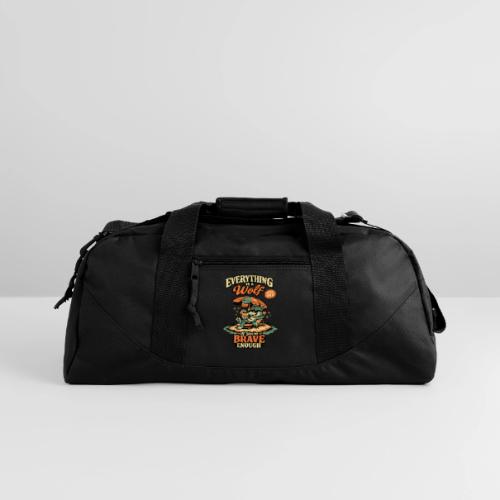 Everything Is A Wolf – Retro Chill - Recycled Duffel Bag