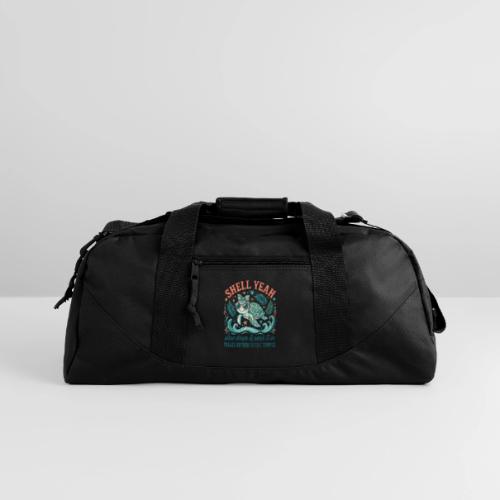 Shell Yeah Sea Turtle Beach Vibes - Recycled Duffel Bag
