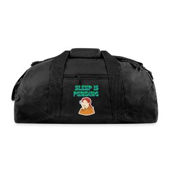 Sleep Is Pending Tee - Recycled Duffel Bag - black - Front
