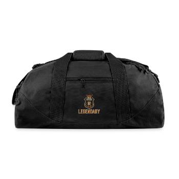 Legendary Papa Grandpa Grandfather - Recycled Duffel Bag - black - Front
