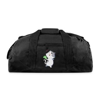 Mr. Meow (Couple) - Recycled Duffel Bag - black - Front