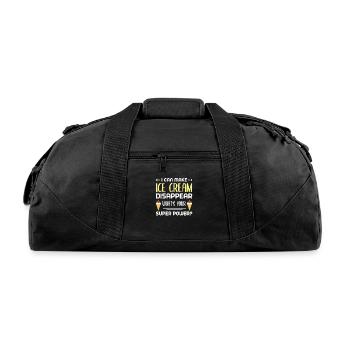Ice Cream - Recycled Duffel Bag - black - Front