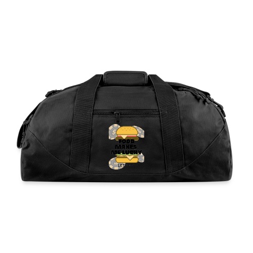Food Makes Me Lucky Let's Go Poker Chips - Recycled Duffel Bag