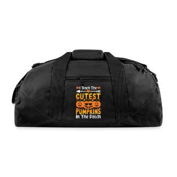 Halloween Costume Cutest Pumpkin - Recycled Duffel Bag - black - Front